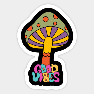 Retro mushroom Sticker